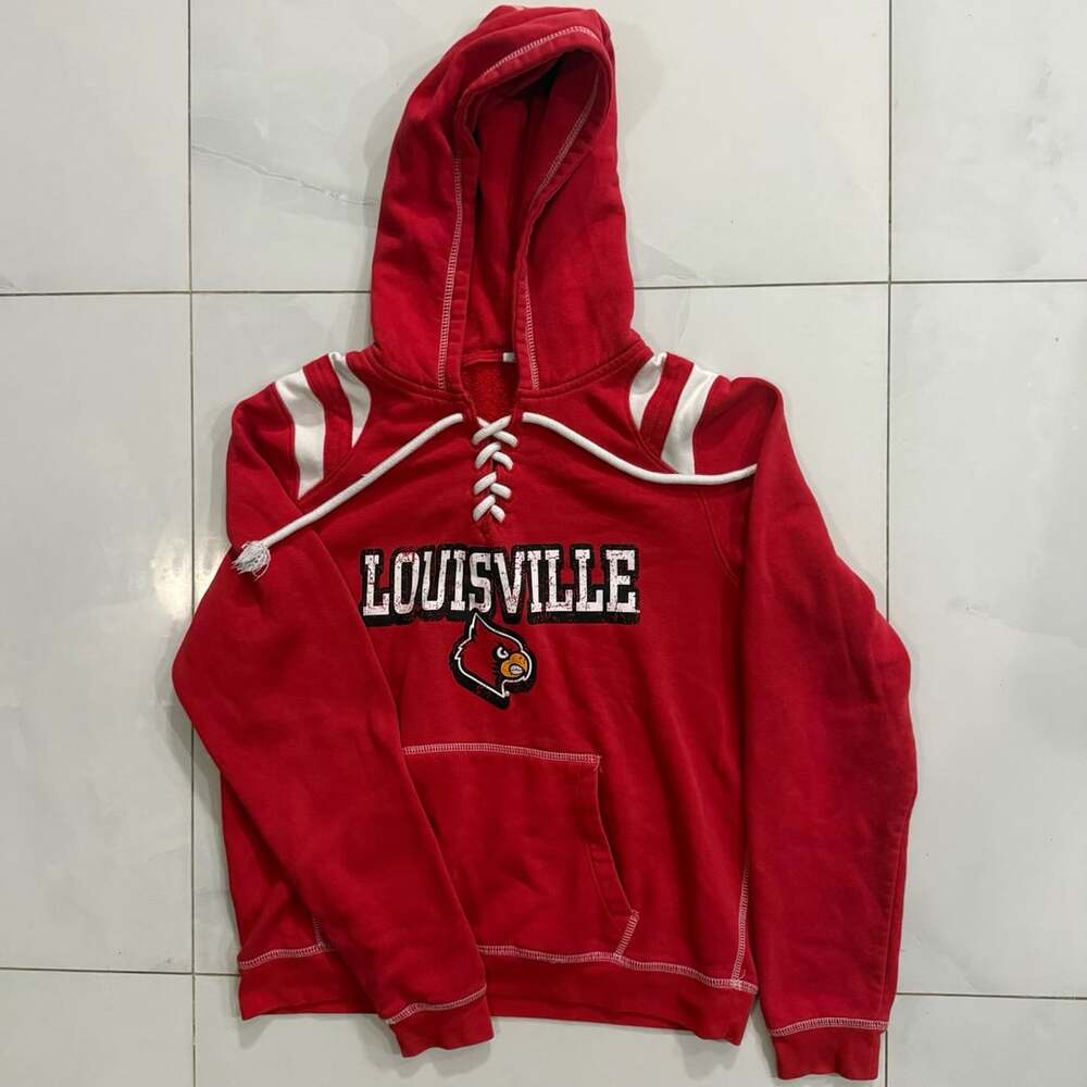 Y2K Pro Edge Louisville Cardinals Hoodie Size Medium